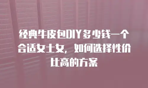 经典牛皮包DIY多少钱一个合适女士女，如何选择性价比高的方案