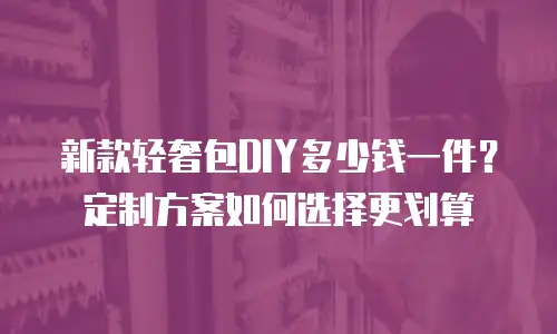 新款轻奢包DIY多少钱一件？定制方案如何选择更划算