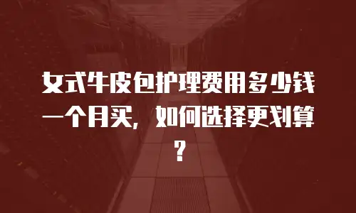 女式牛皮包护理费用多少钱一个月买，如何选择更划算？