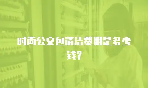 时尚公文包清洁费用是多少钱？