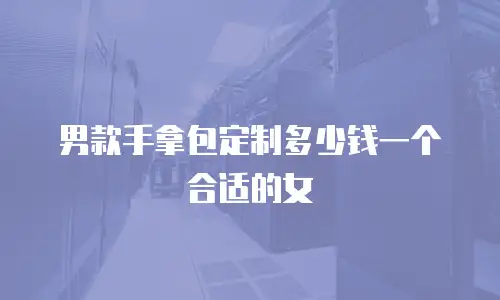 男款手拿包定制多少钱一个合适的女