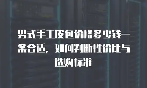 男式手工皮包价格多少钱一条合适，如何判断性价比与选购标准