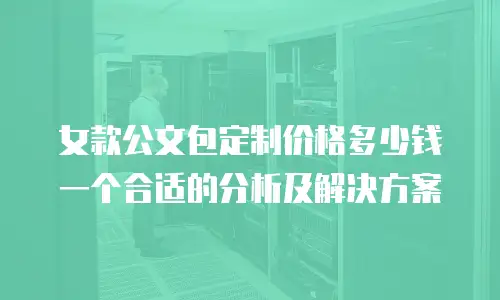 女款公文包定制价格多少钱一个合适的分析及解决方案