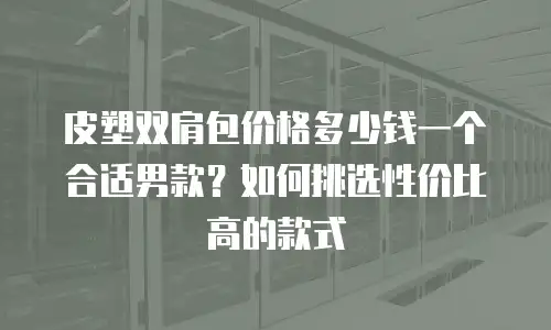 皮塑双肩包价格多少钱一个合适男款？如何挑选性价比高的款式