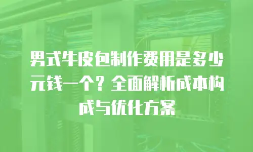 男式牛皮包制作费用是多少元钱一个？全面解析成本构成与优化方案