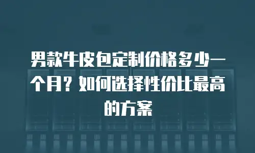 男款牛皮包定制价格多少一个月？如何选择性价比最高的方案