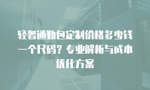 轻奢通勤包定制价格多少钱一个尺码？专业解析与成本优化方案