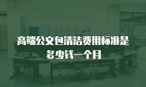 高端公文包清洁费用标准是多少钱一个月