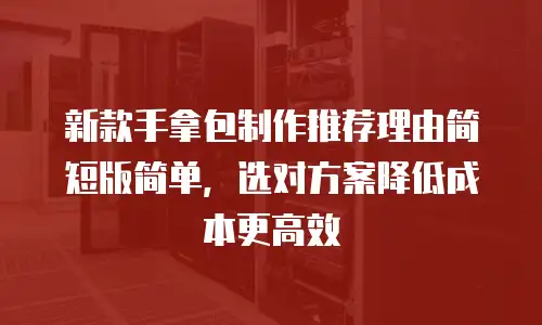 新款手拿包制作推荐理由简短版简单，选对方案降低成本更高效
