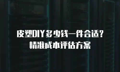 皮塑DIY多少钱一件合适？精准成本评估方案