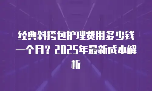 经典斜挎包护理费用多少钱一个月？2025年最新成本解析