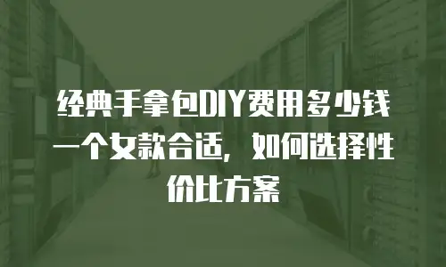 经典手拿包DIY费用多少钱一个女款合适，如何选择性价比方案