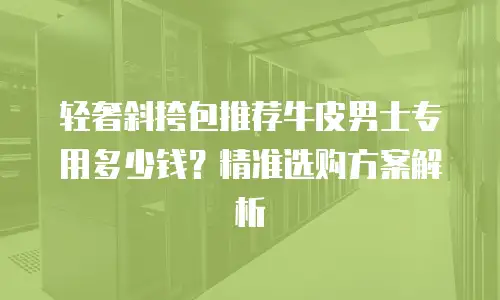 轻奢斜挎包推荐牛皮男士专用多少钱？精准选购方案解析