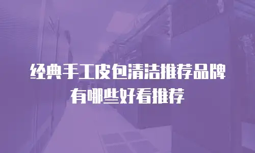 经典手工皮包清洁推荐品牌有哪些好看推荐