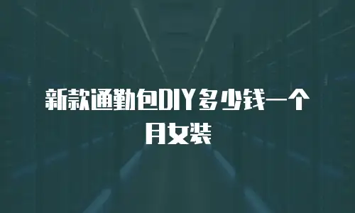 新款通勤包DIY多少钱一个月女装