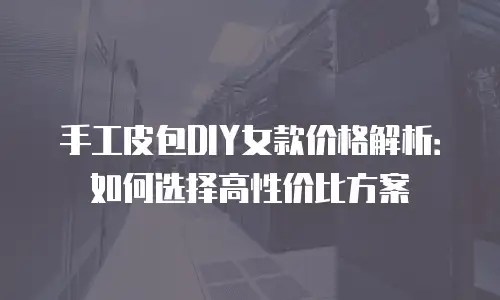 手工皮包DIY女款价格解析：如何选择高性价比方案