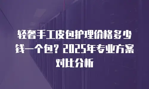 轻奢手工皮包护理价格多少钱一个包？2025年专业方案对比分析