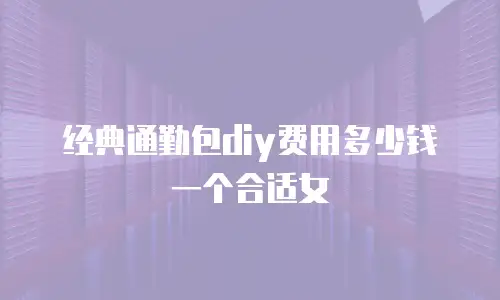 经典通勤包diy费用多少钱一个合适女