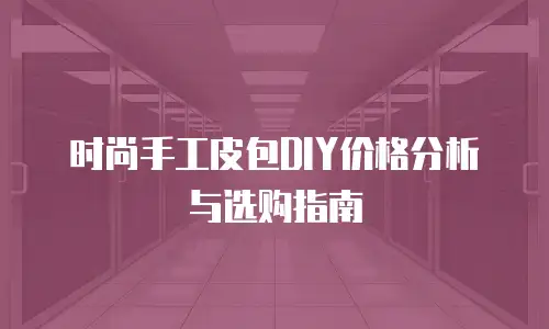 时尚手工皮包DIY价格分析与选购指南