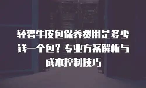 轻奢牛皮包保养费用是多少钱一个包？专业方案解析与成本控制技巧