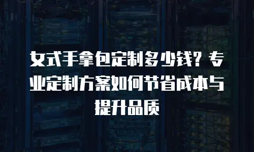 女式手拿包定制多少钱？专业定制方案如何节省成本与提升品质