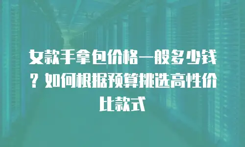 女款手拿包价格一般多少钱？如何根据预算挑选高性价比款式