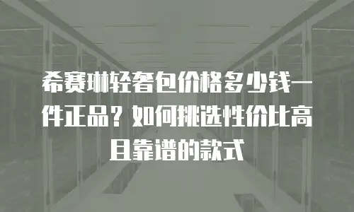 希赛琳轻奢包价格多少钱一件正品？如何挑选性价比高且靠谱的款式
