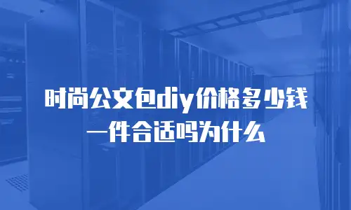 时尚公文包diy价格多少钱一件合适吗为什么