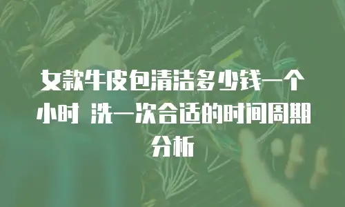 女款牛皮包清洁多少钱一个小时 洗一次合适的时间周期分析