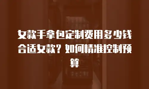 女款手拿包定制费用多少钱合适女款？如何精准控制预算