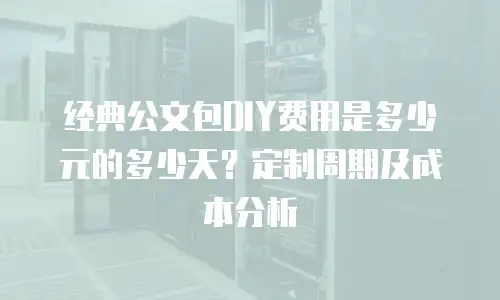 经典公文包DIY费用是多少元的多少天？定制周期及成本分析