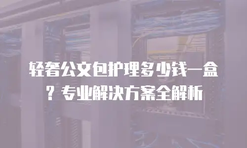 轻奢公文包护理多少钱一盒？专业解决方案全解析