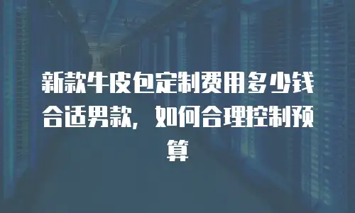 新款牛皮包定制费用多少钱合适男款，如何合理控制预算
