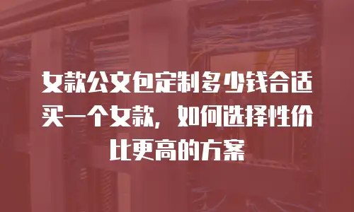 女款公文包定制多少钱合适买一个女款，如何选择性价比更高的方案