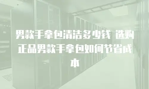 男款手拿包清洁多少钱 选购正品男款手拿包如何节省成本