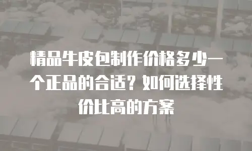 精品牛皮包制作价格多少一个正品的合适？如何选择性价比高的方案