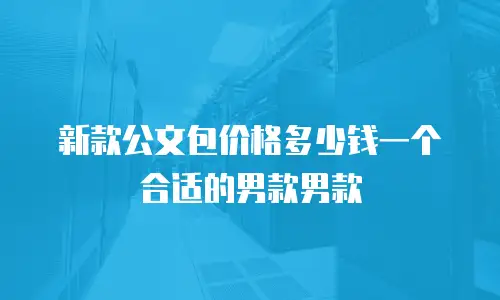 新款公文包价格多少钱一个合适的男款男款