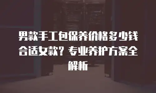 男款手工包保养价格多少钱合适女款？专业养护方案全解析