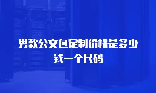 男款公文包定制价格是多少钱一个尺码