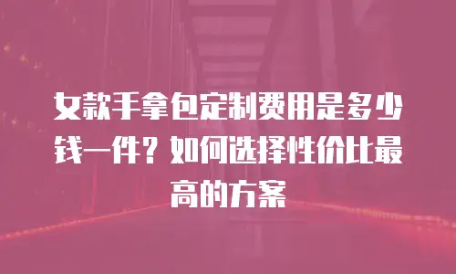 女款手拿包定制费用是多少钱一件？如何选择性价比最高的方案