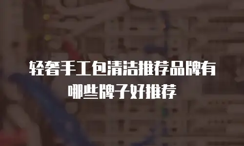 轻奢手工包清洁推荐品牌有哪些牌子好推荐