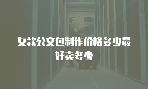 女款公文包制作价格多少最好卖多少