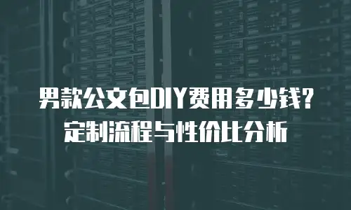 男款公文包DIY费用多少钱？定制流程与性价比分析