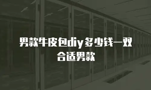 男款牛皮包diy多少钱一双合适男款