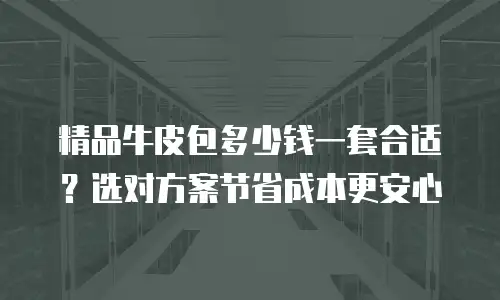 精品牛皮包多少钱一套合适？选对方案节省成本更安心