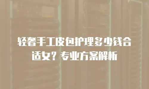 轻奢手工皮包护理多少钱合适女？专业方案解析
