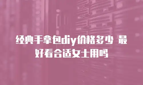 经典手拿包diy价格多少 最好看合适女士用吗
