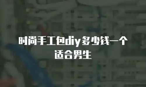 时尚手工包diy多少钱一个适合男生