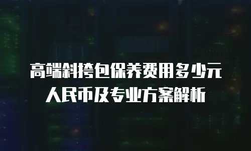 高端斜挎包保养费用多少元人民币及专业方案解析