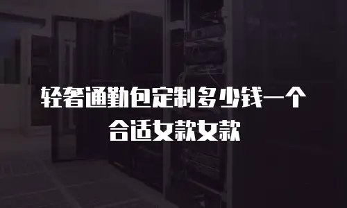 轻奢通勤包定制多少钱一个合适女款女款